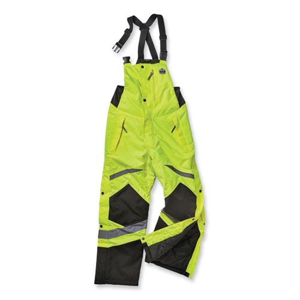 ergodyne GloWear 8928 Lime 2Extra Large Class E Hi-Vis Insulated Bibs