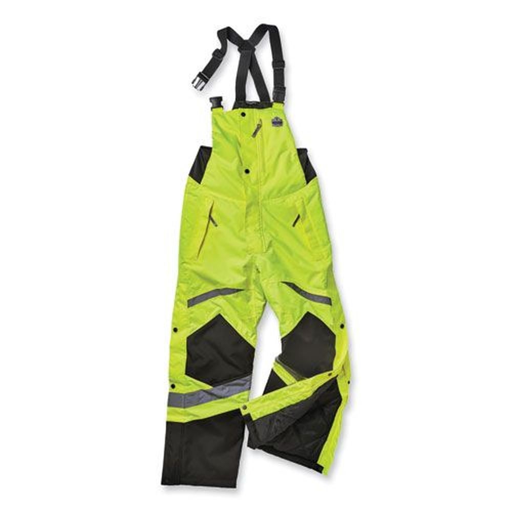 ergodyne GloWear 8928 Lime 3Extra Large Class E Hi-Vis Insulated Bibs