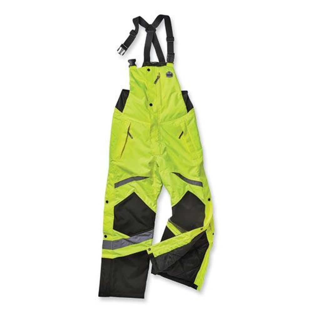 ergodyne GloWear 8928 Lime 5Extra Large Class E Hi-Vis Insulated Bibs