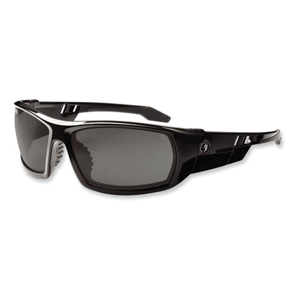 ergodyne Skullerz Odin Safety Glasses with Black Nylon Impact Frame and Polarized Smoke Polycarbonate Lens