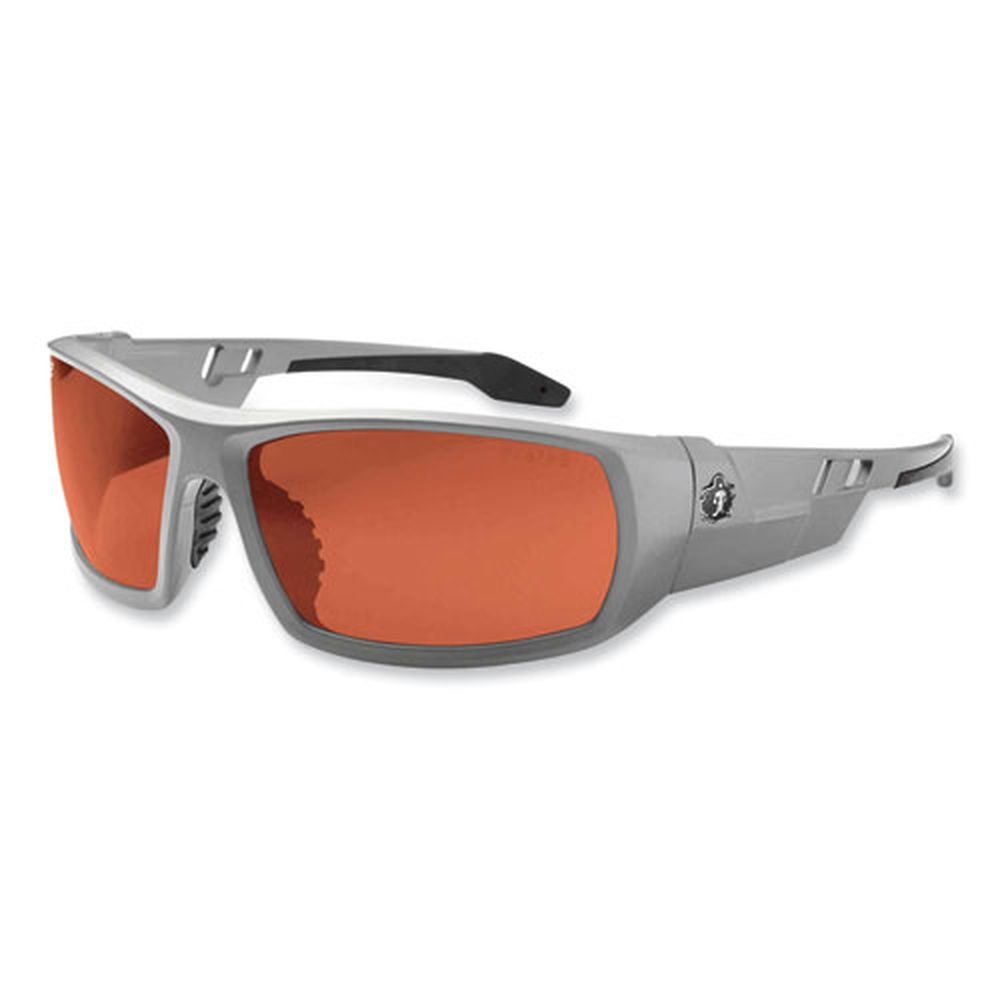 ergodyne Skullerz Odin Safety Glasses with Matte Gray Nylon Impact Frame and Polarized Polycarbonate Lens