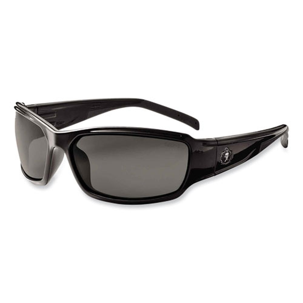 ergodyne Skullerz Thor Safety Glasses with Black Nylon Impact Frame and Polarized Smoke Polycarbonate Lens