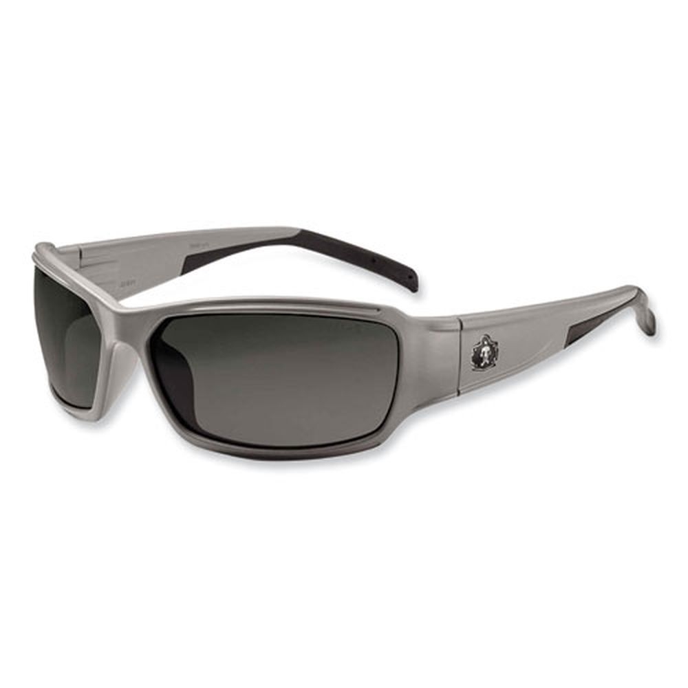 ergodyne Skullerz Thor Safety Glasses with Matte Gray Nylon Impact Frame and Polarized Smoke Polycarbonate Lens