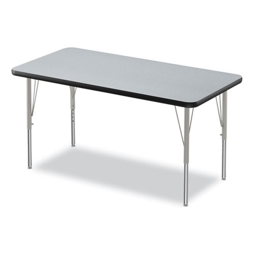 Correll Gray Granite Rectangular Height-Adjustable Activity Table, 48 x 24 x 10 inch -- 4 per case