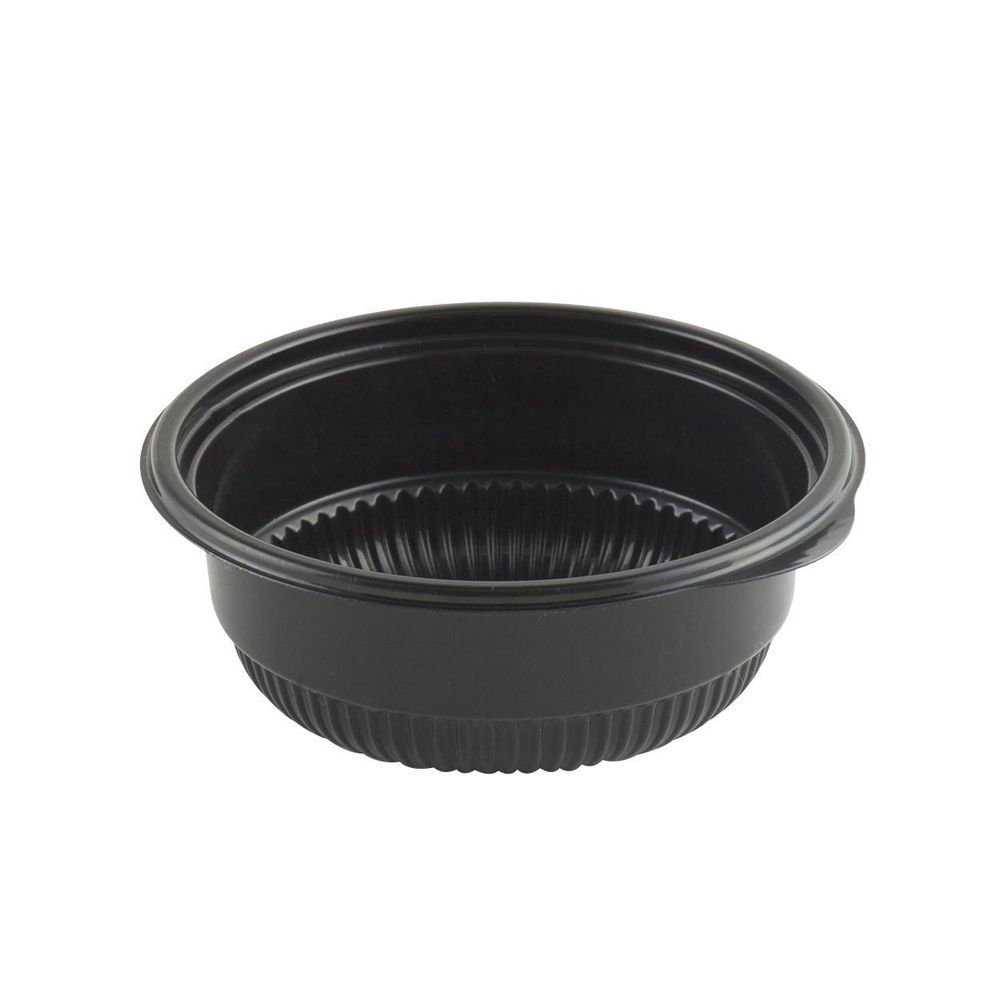 Anchor Packaging Incredi-Bowls M4808B Polypropylene Black 4.75 inch Round Microwavable Bowl, 8 Ounce Capacity -- 540 per case.