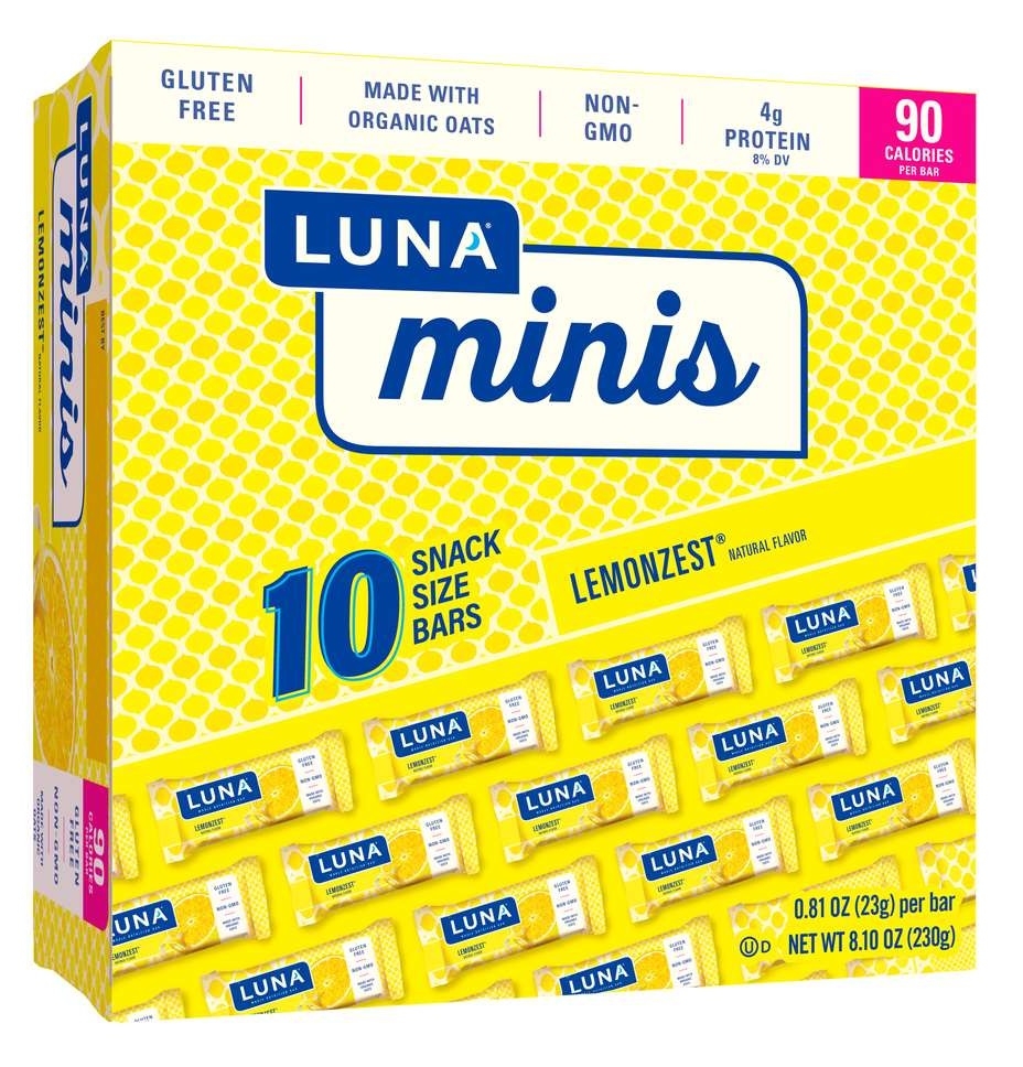 Luna Lemon Zest Snack Bar, 8.1 Ounce -- 6 per case