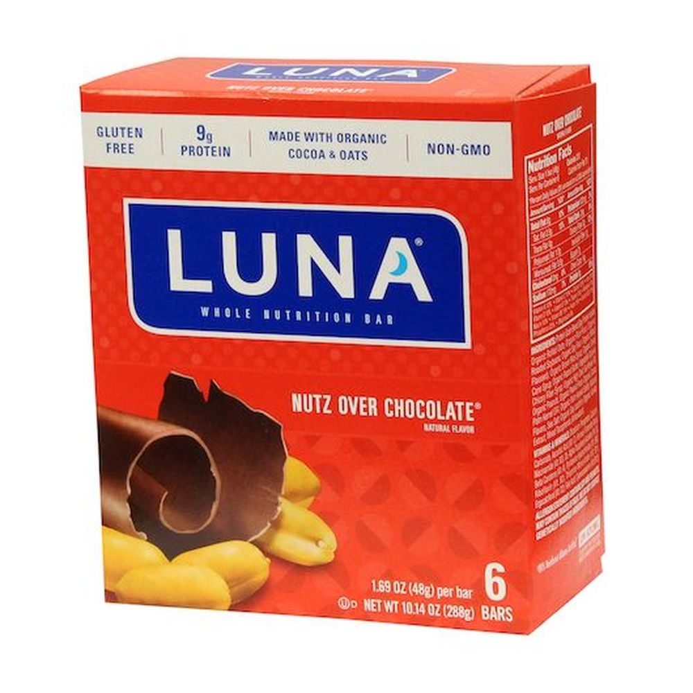 Luna Nutz Over Chocolate Whole Nutrition Bar, 10.14 Ounce -- 6 per case