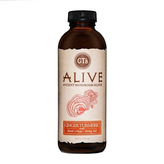 Gts Alive Ginger Turmeric Ancient Mushroom Elixir, 16 Fluid Ounce -- 6 per case