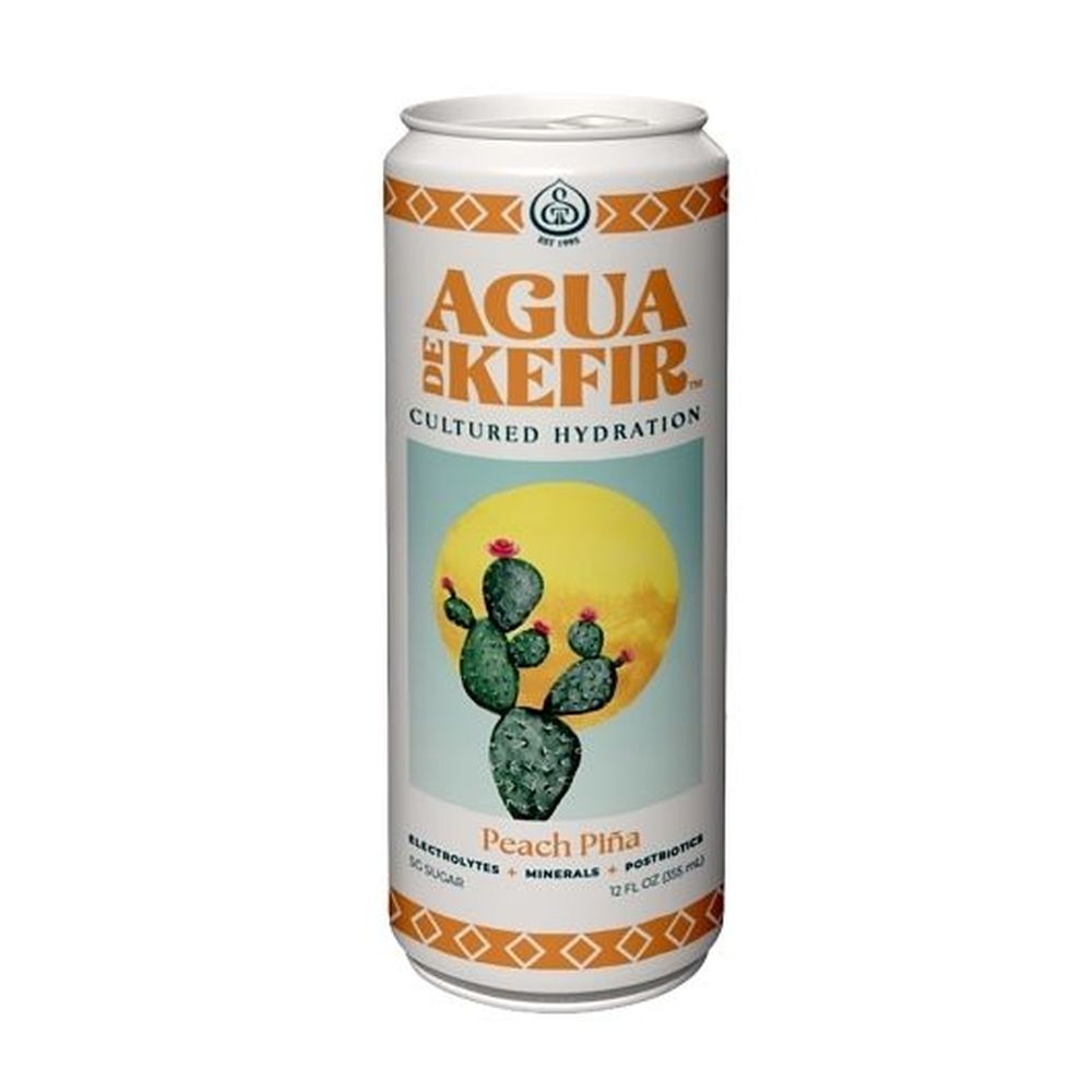Gts Peach Pina Agua De Kefir, 12 Fluid Ounce -- 12 per case