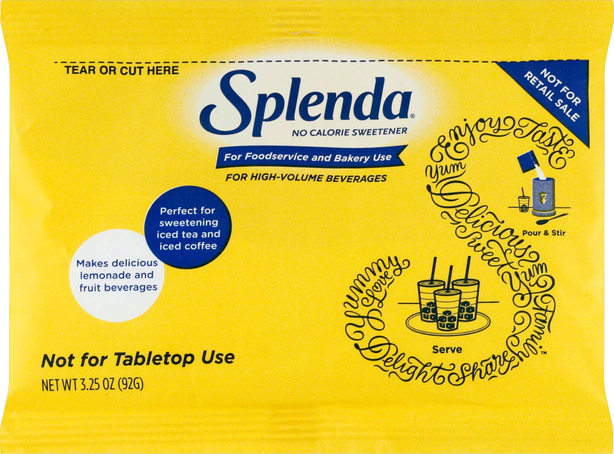 Splenda No Calorie Sweetener Pouch, 3.25 Ounce -- 24 per case.
