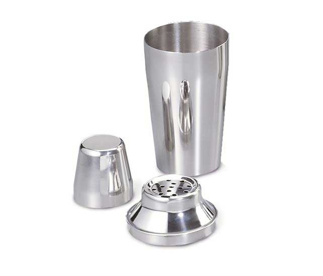 Tablecraft ValuCraft 3 Piece Stainless Steel Bar Shaker Set, 16 Ounce -- 6 per case.