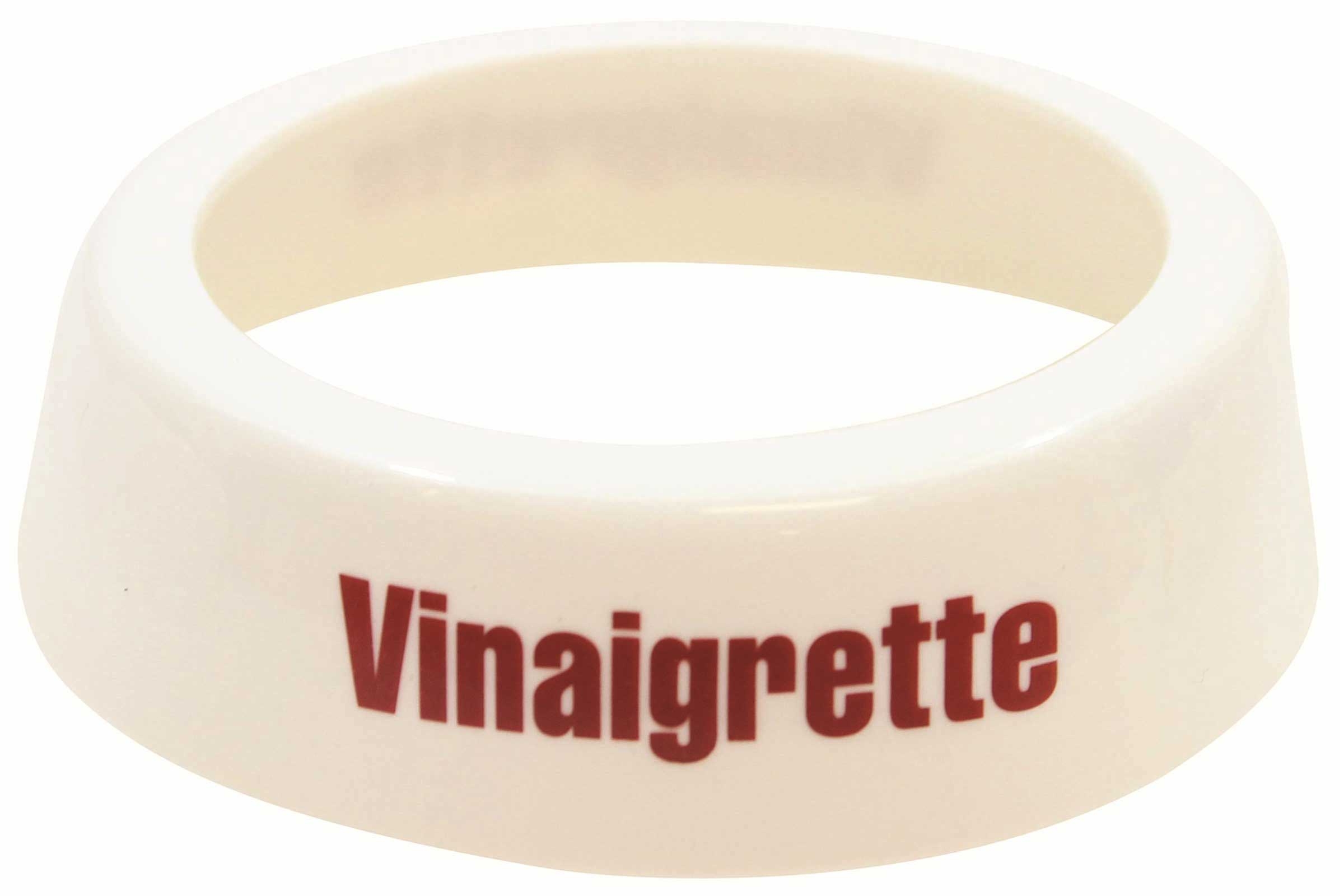 Tablecraft White Vinaigrette Salad Dressing Dispenser Collar