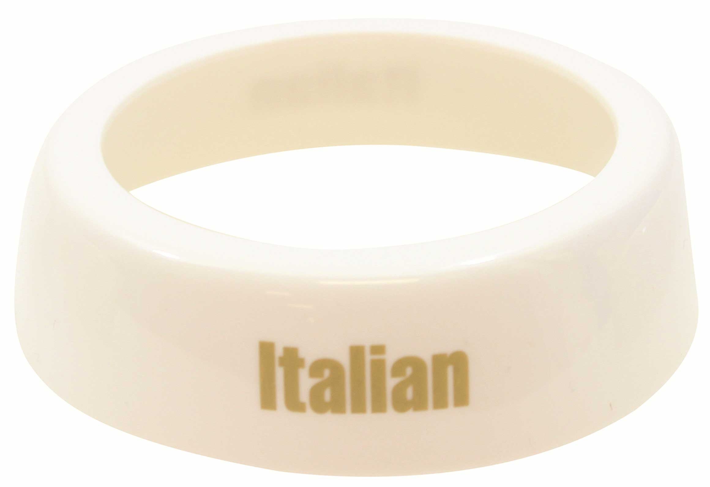 Tablecraft Plastic Italian Imprinted Salad Dressing White Collar