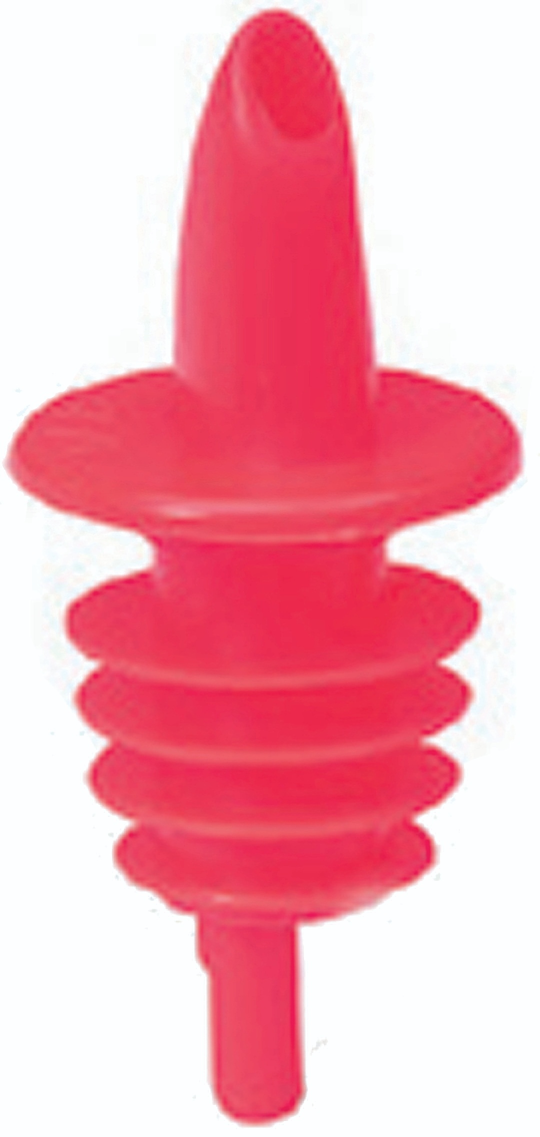 Tablecraft Red Economy Free Flow Plastic Pourer -- 12 per case