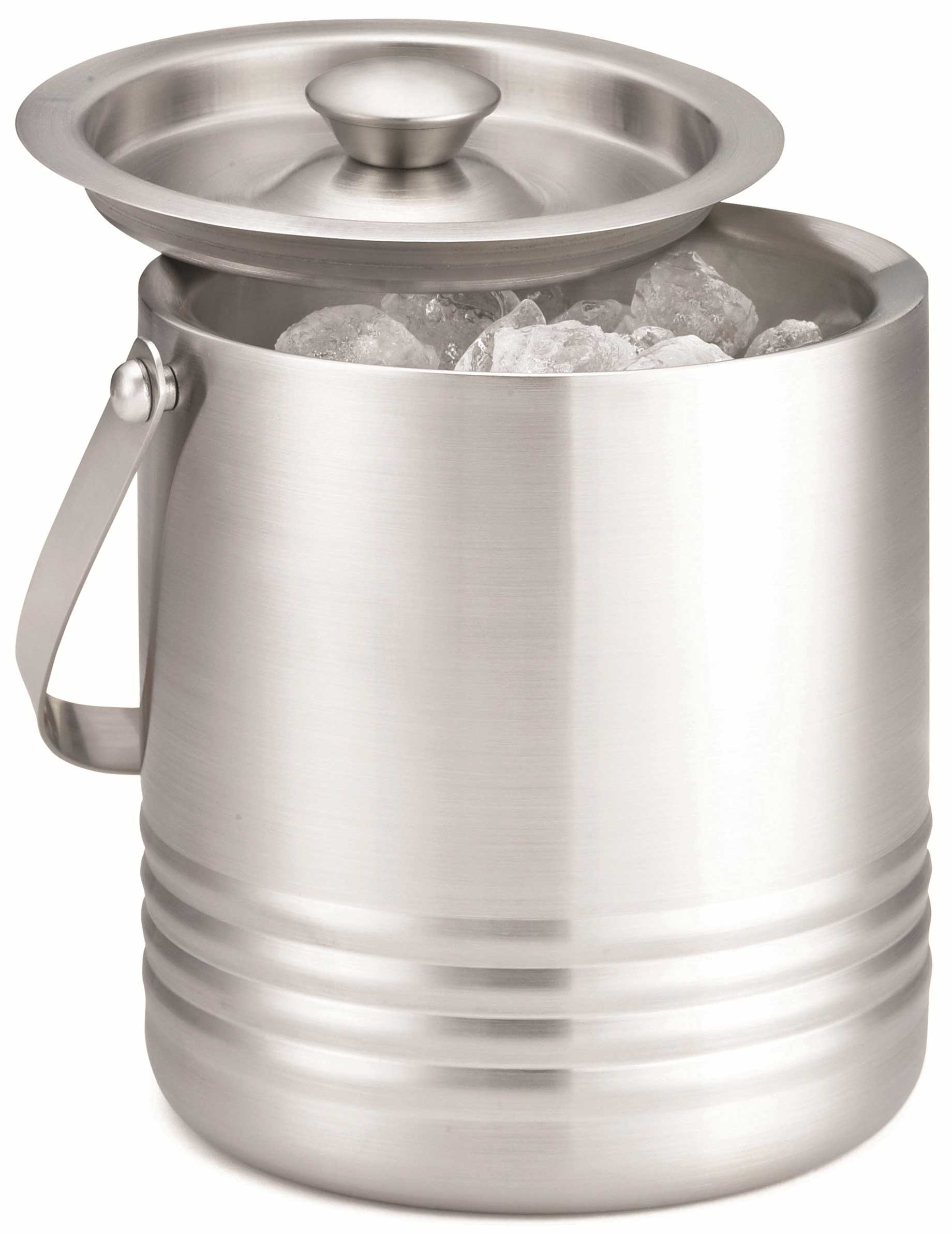 Tablecraft Stainless Steel Ice Bucket, 7.25 x 6.5 inch