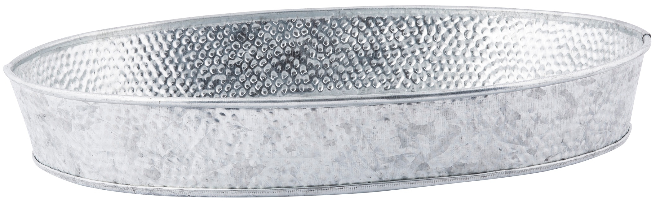 Tablecraft Galvanized Oval Dinner Platter, 12 x 9 inch