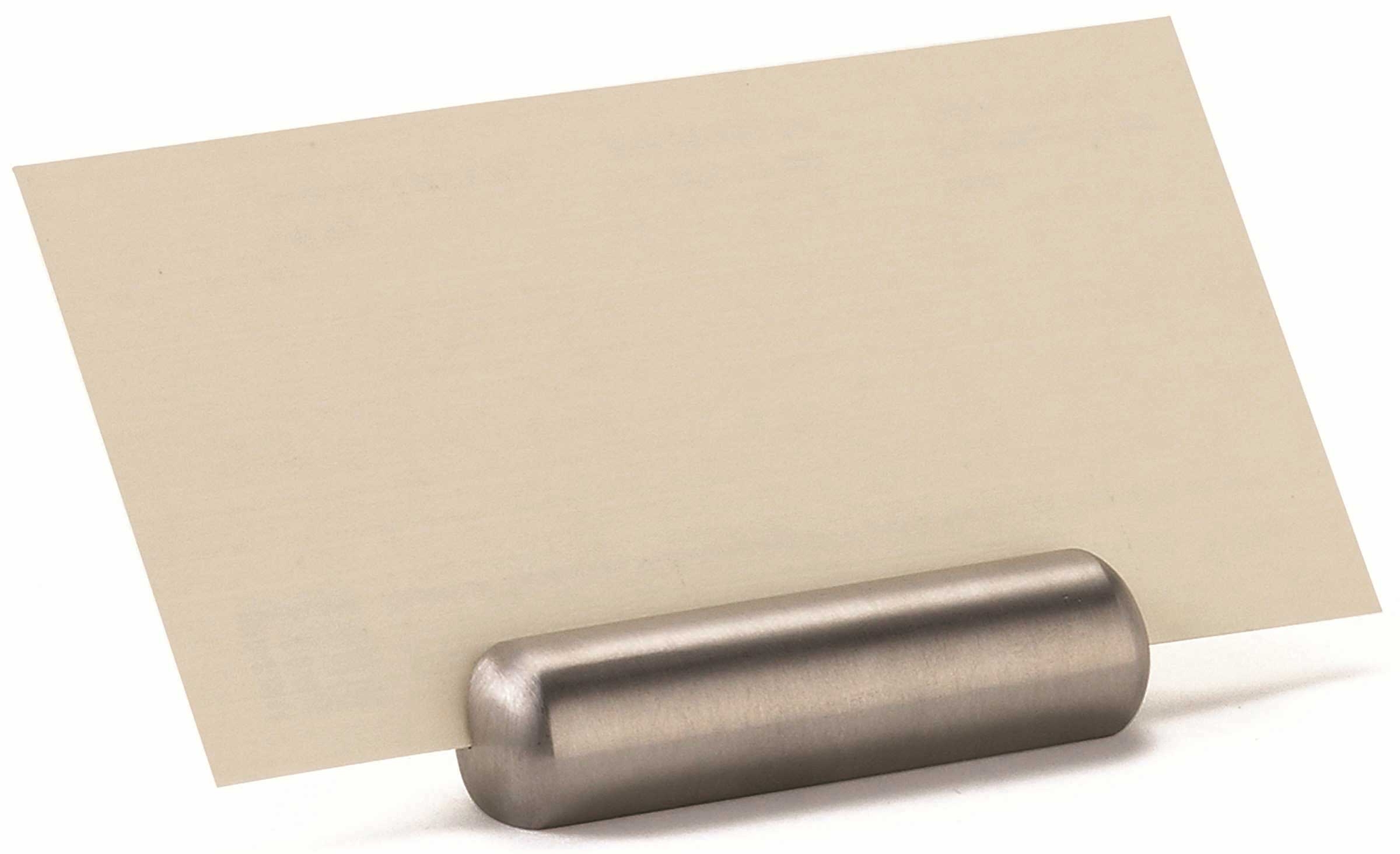 Tablecraft Stainless Steel Silver Bullet Card Holder
