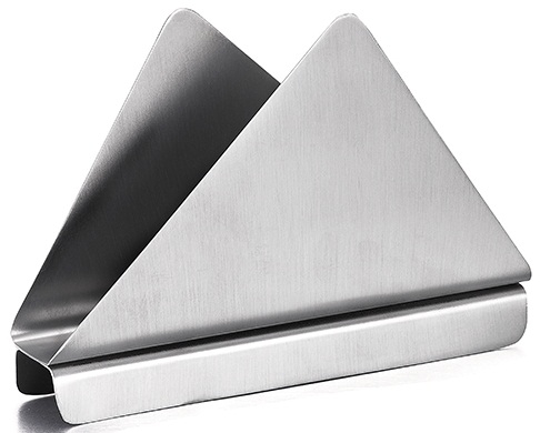 Tablecraft Brushed Stainless Steel Angled Napkin Holder