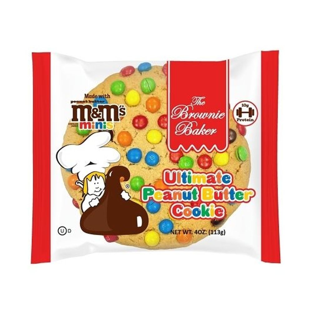 The Brownie Baker Ultimate Peanut Butter Cookie Made with Peanut Butter M and Ms Minis, 4 Ounce -- 12 per case