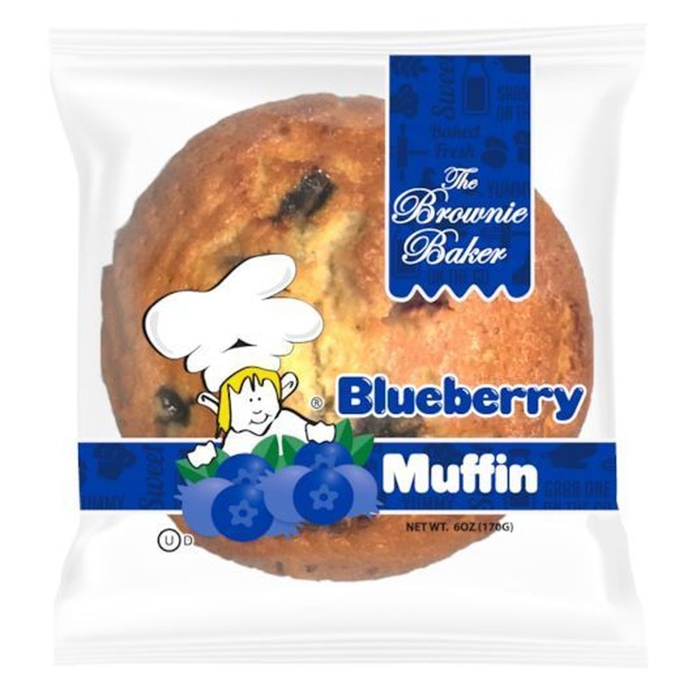 The Brownie Baker Blueberry Muffin, 6 Ounce -- 6 per case