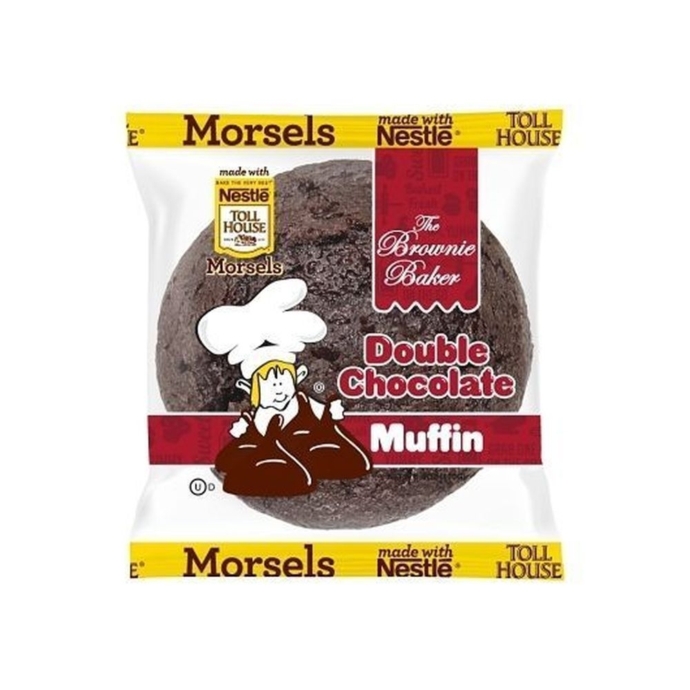 The Brownie Baker Double Chocolate Muffin, 6 Ounce -- 6 per case