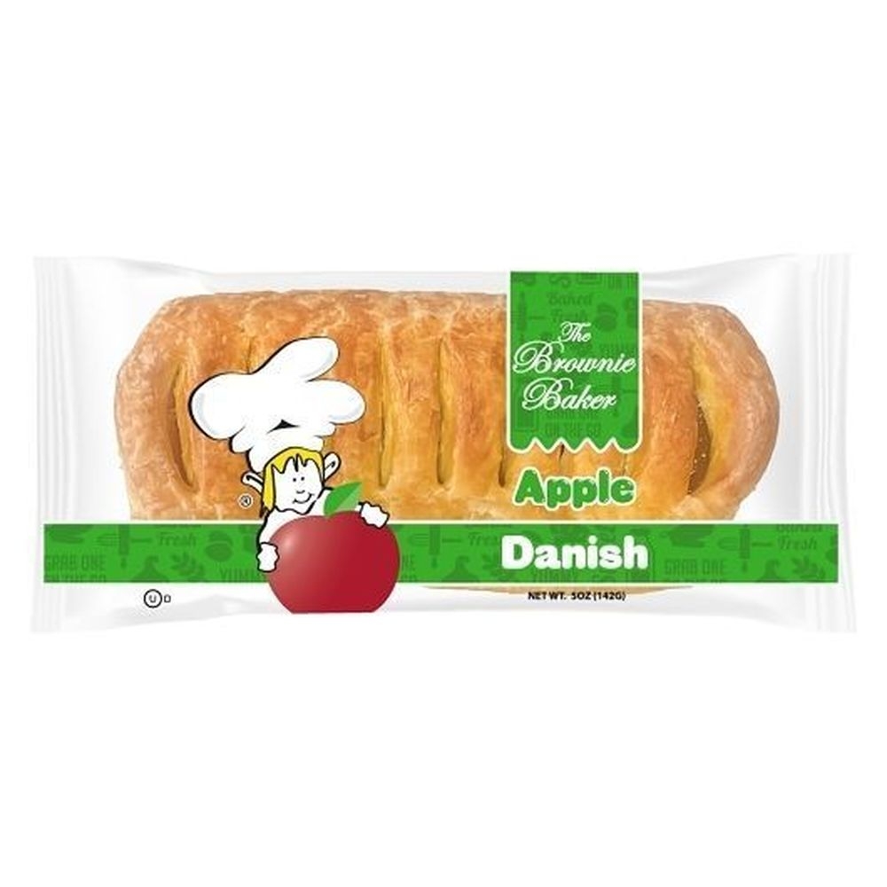 The Brownie Baker Gourmet Apple Danish, 5 Ounce -- 9 per case