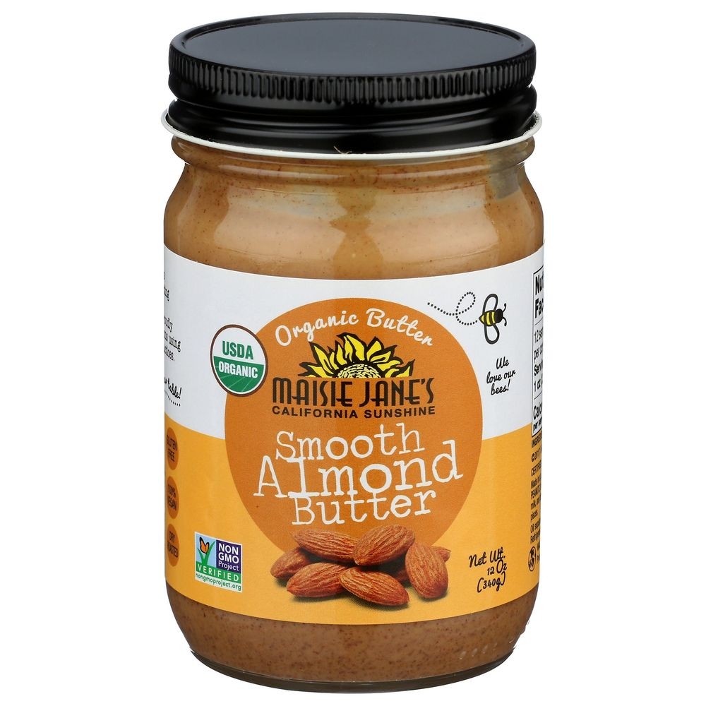 Maisie Janes Organic Smooth Almond Butter, 12 Ounce -- 6 per case