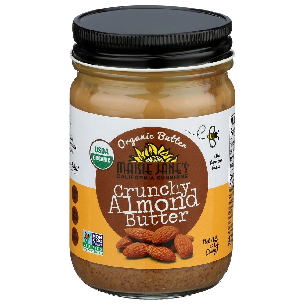 Maisie Janes Organic Crunchy Almond Butter, 12 Ounce -- 6 per case