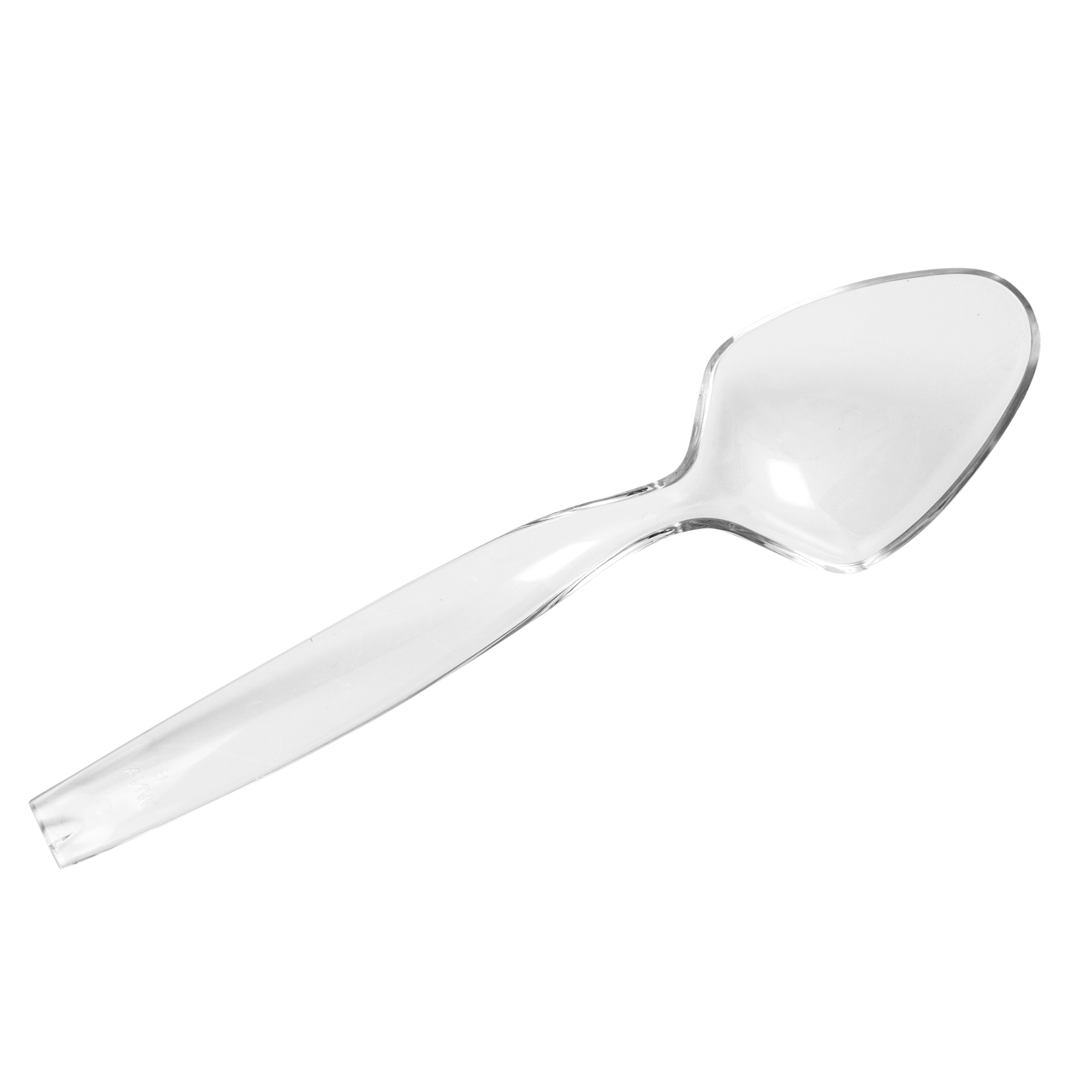 WNA Caterline Polystyrene Clear Serving Spoon, 9 inch -- 144 per case.