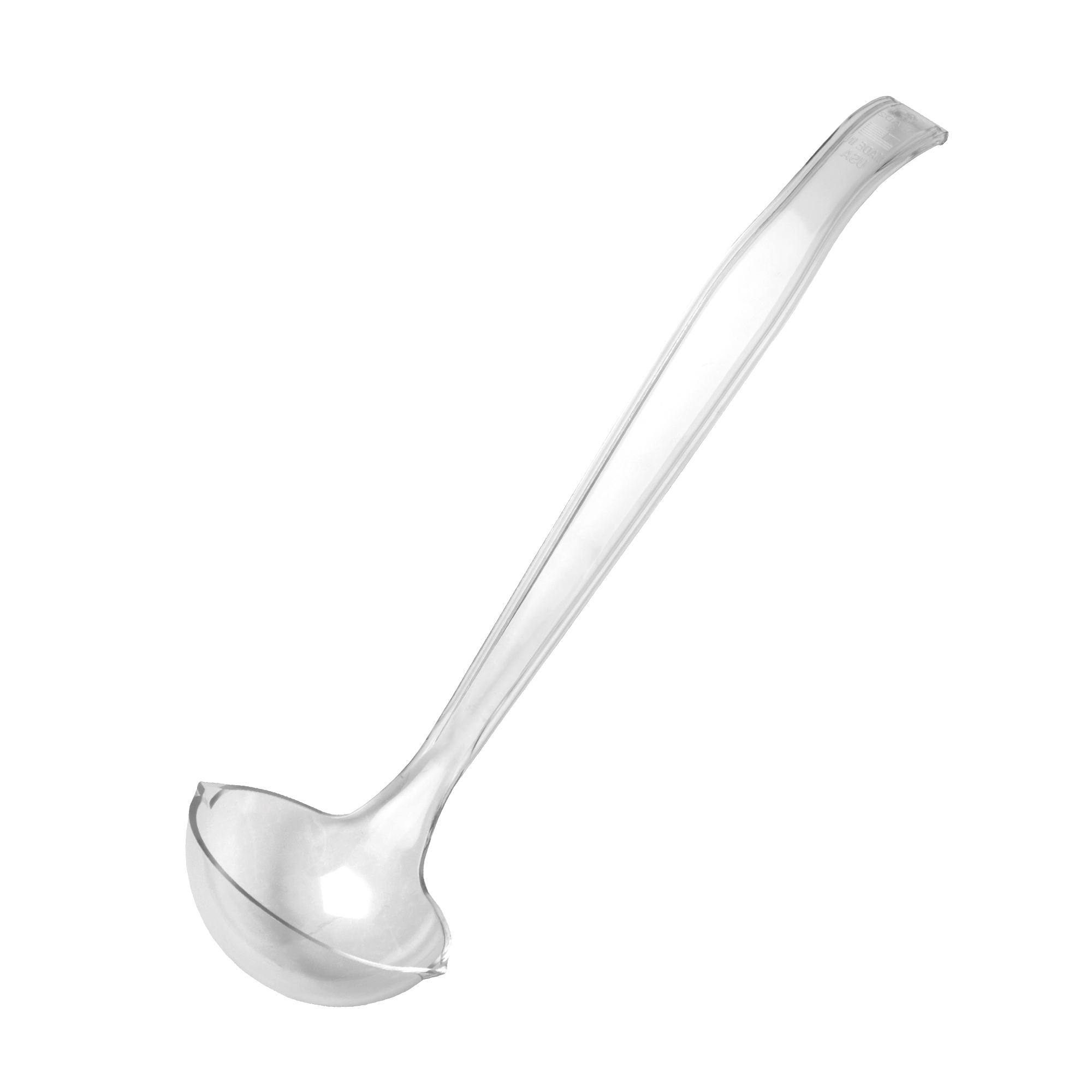 WNA Caterline Polystyrene Clear Serving Utensil Small Ladle, 2 Ounce -- 48 per case.