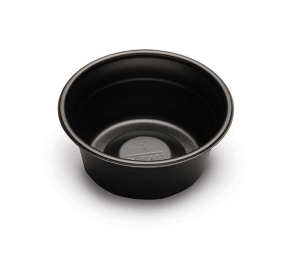 D and W Fine Pack Polystyrene Black All Purpose Fruit and Deli Cup, 5 Ounce -- 1000 per case.