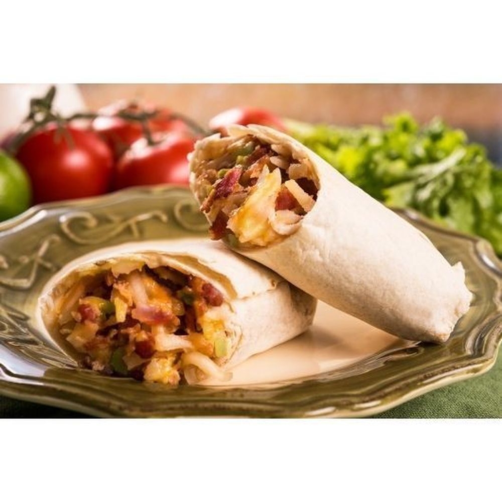 Tres Picosos Bacon with Potato and Egg Green Chile Burrito -- 20 per case