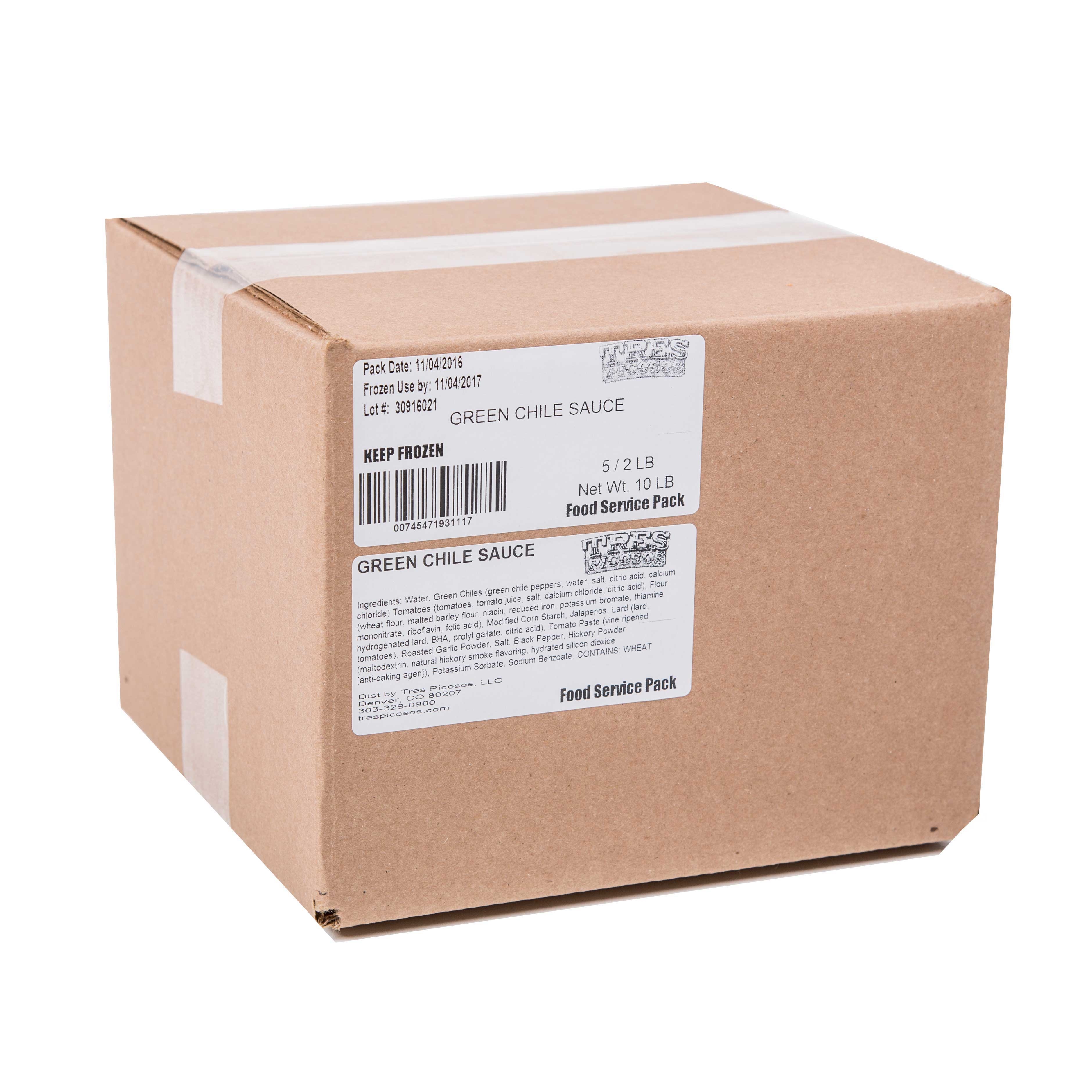 Naughty Chile Taqueria Authentic Green Chile Sauce with Smoky Mexican Roasted Green Chile, 10 Pound.