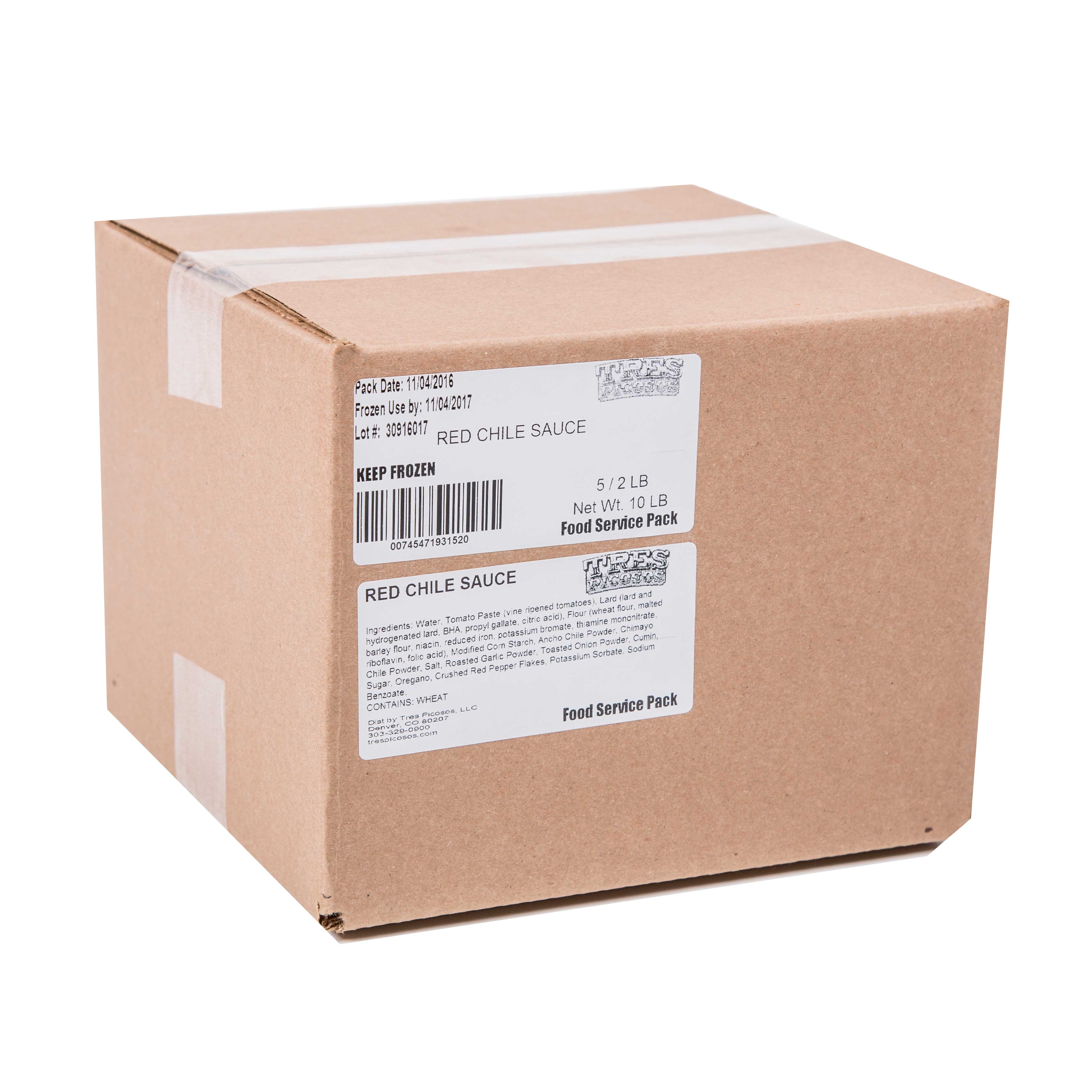 Naughty Chile Taqueria Red Chile Sauce, 10 Pound.