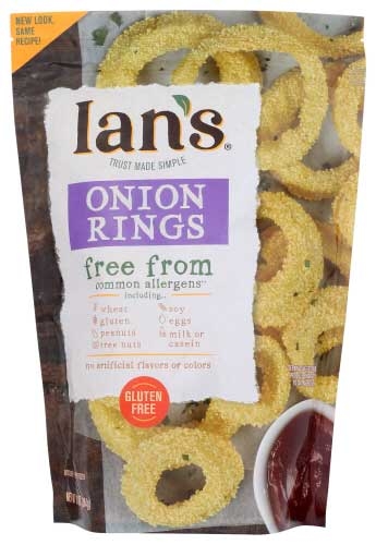 Ians Natural Foods Onion Rings and String, 10 Ounce -- 12 per case.