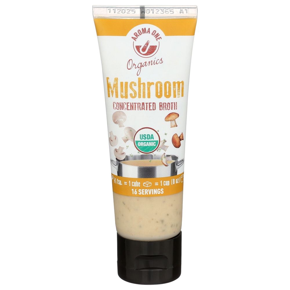 Aroma One Organics Mushroom Concentrated Broth, 2.8 Ounce -- 12 per case