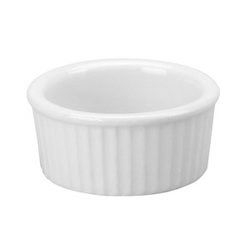 Vertex China Market Buffet Collection Porcelain White Fluted Ramekin, 3 inch -- 48 per case.