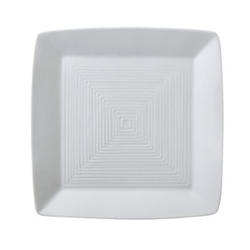 Vertex China Signature Collection Embossed Square Plate, 9 inch -- 24 per case.