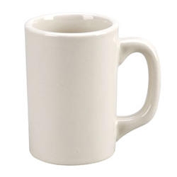 Vertex China Vista Collection White Log Home Mug, 11 Ounce -- 36 per case.