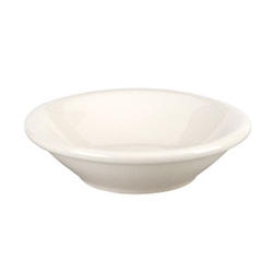 Vertex China Vista Collection Undecorated American White Rolled Edge Fruit Bowl, 4 3/4 inch -- 36 per case.
