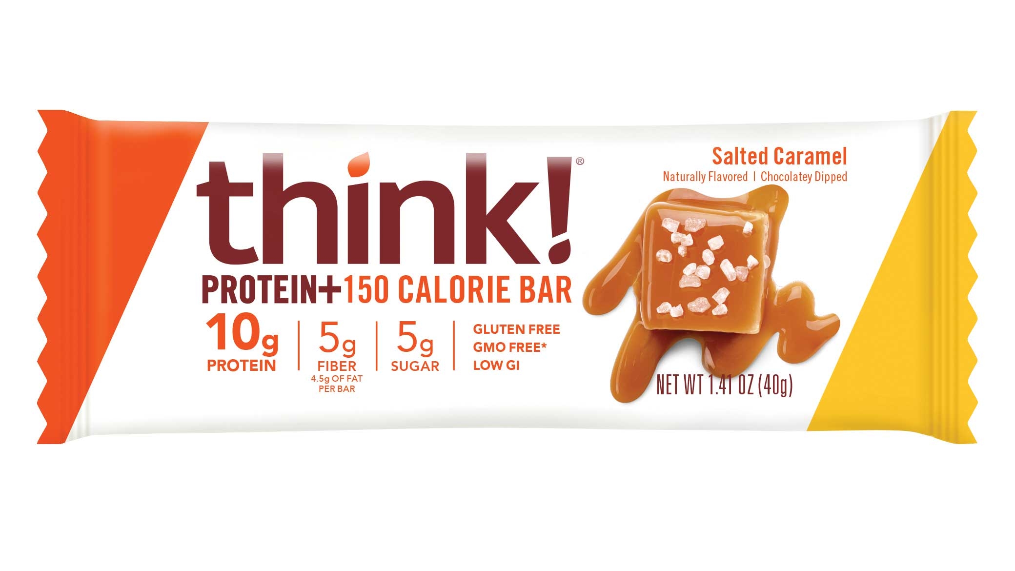 Think Thin Salted Caramel Lean Bar, 1.41 Ounce -- 120 per case.