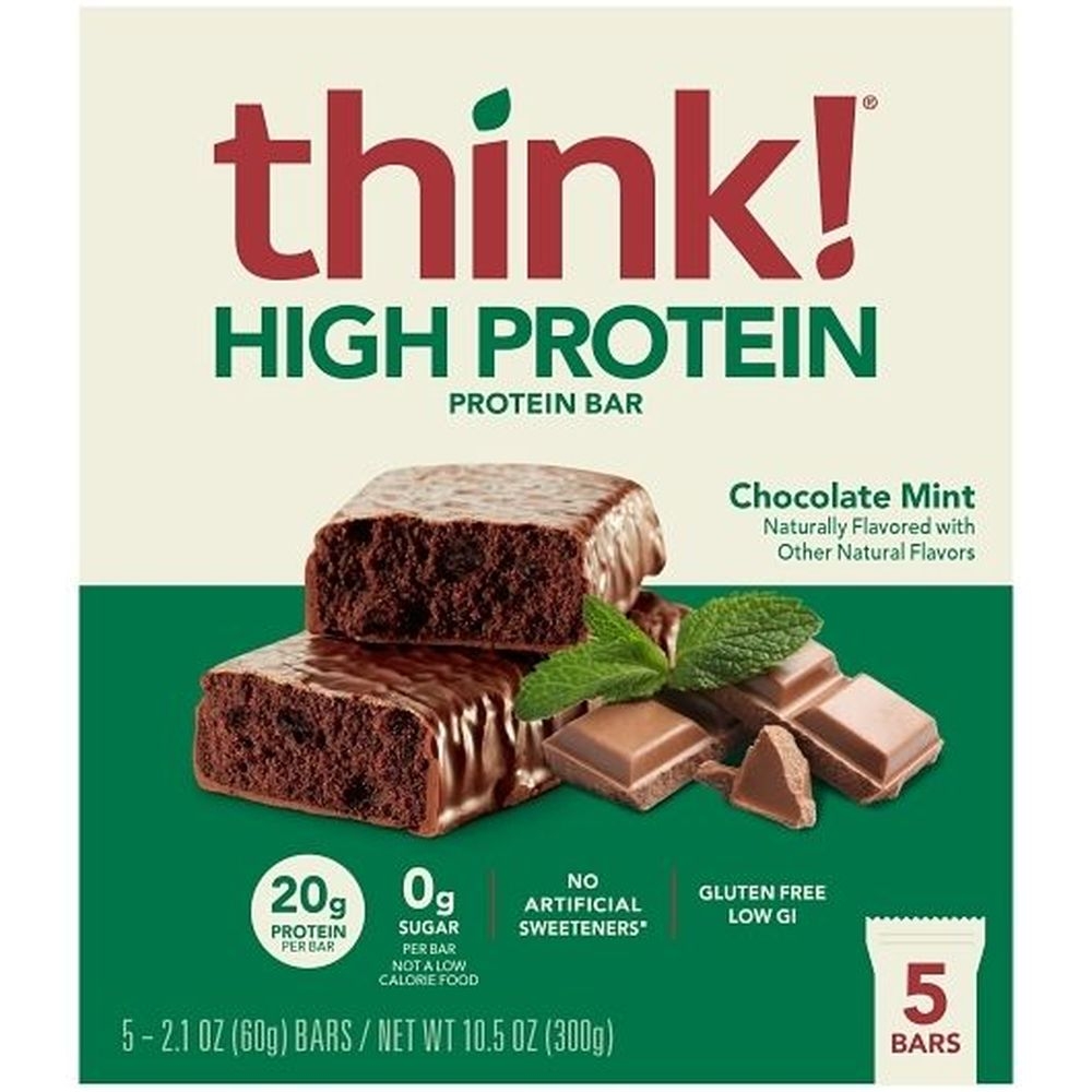 Thinkthin Chocolate Mint High Protein Bar, 0.66 Pound -- 6 per case