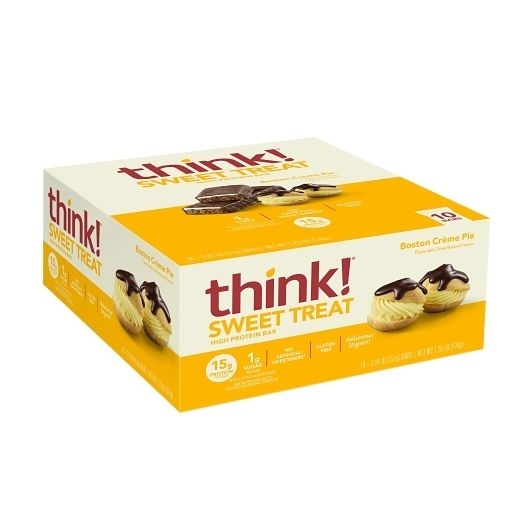 Thinkthin Layered Bar Boston Creme Pie, 57 Gram -- 120 per case