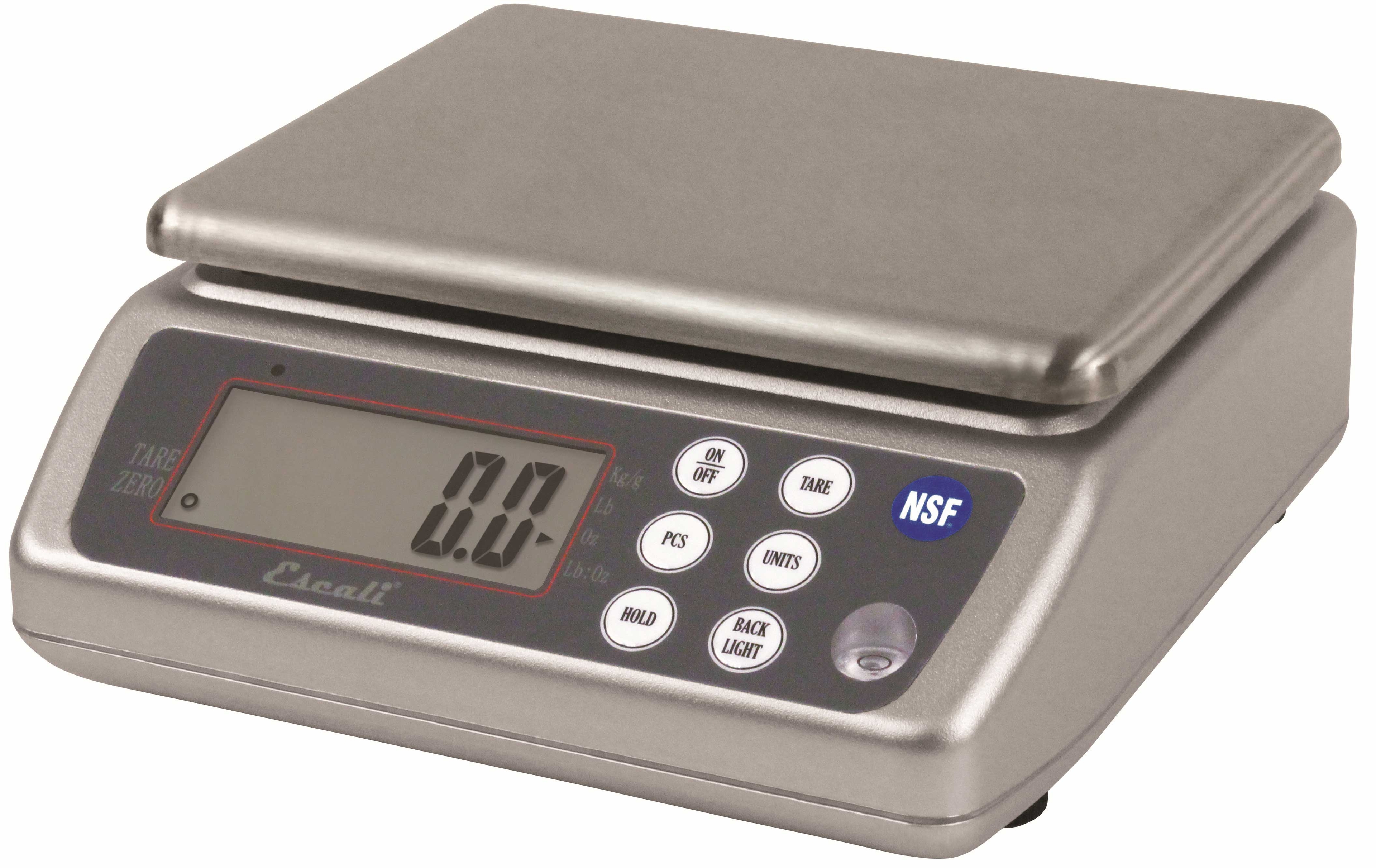 San Jamar Stainless Steel Digital Wash Down Scale, 33 Pound.