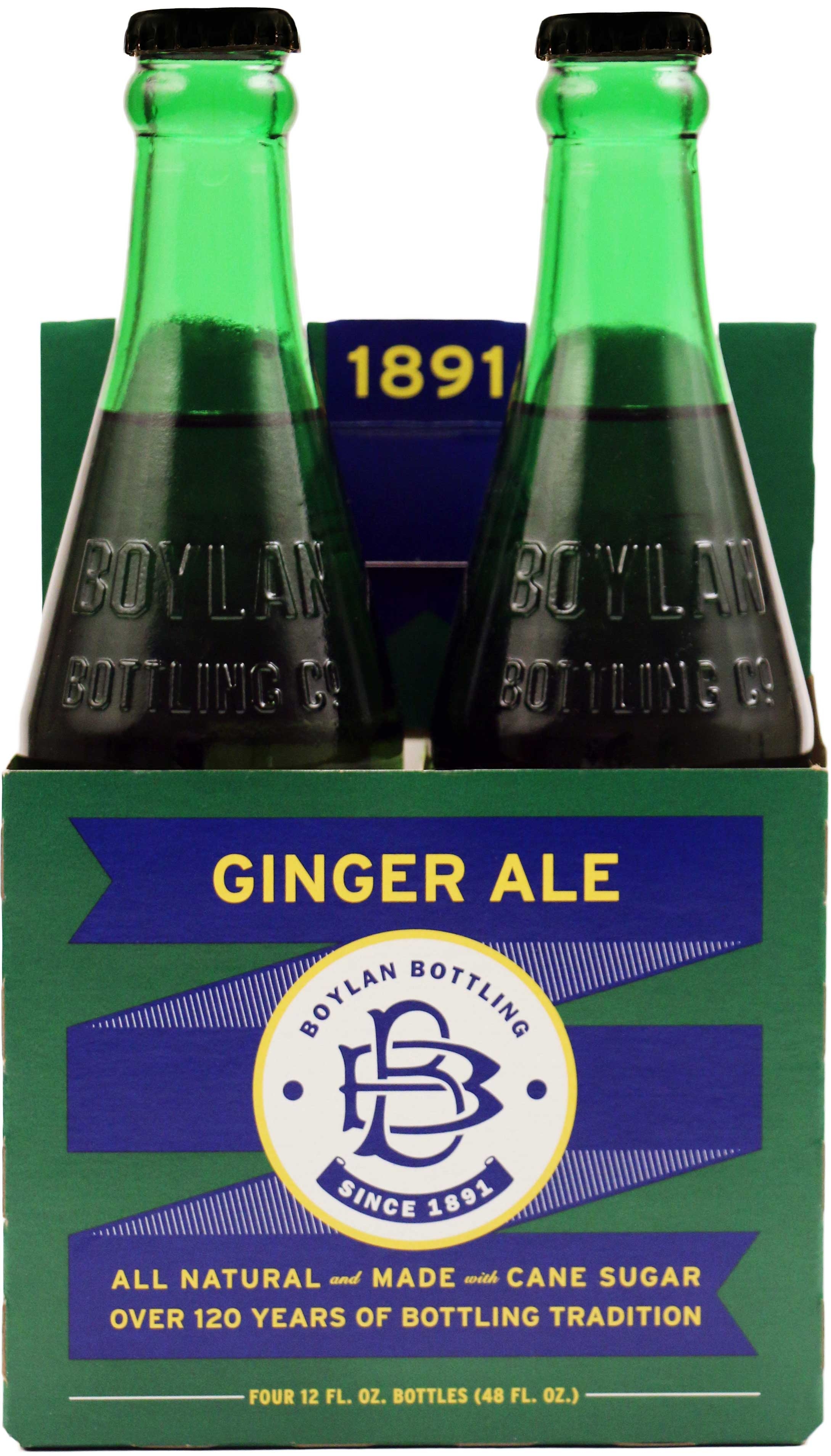 Boylan Bottling Ginger Ale Cane Sugar Soda, 12 Fluid Ounce -- 24 per case.