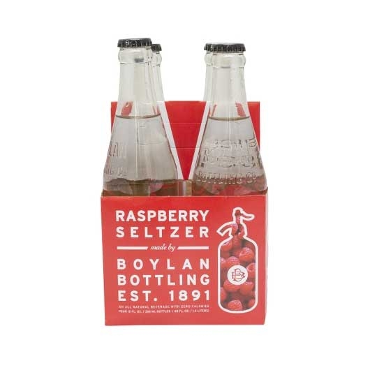 Boylan Bottling Co Raspberry Seltzer, 12 Ounce -- 24 per case.