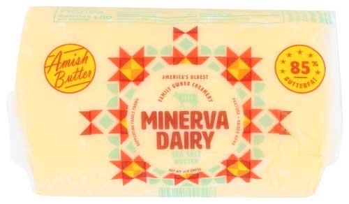 Minerva Amish Roll Butter, 2 Pound -- 6 per case.