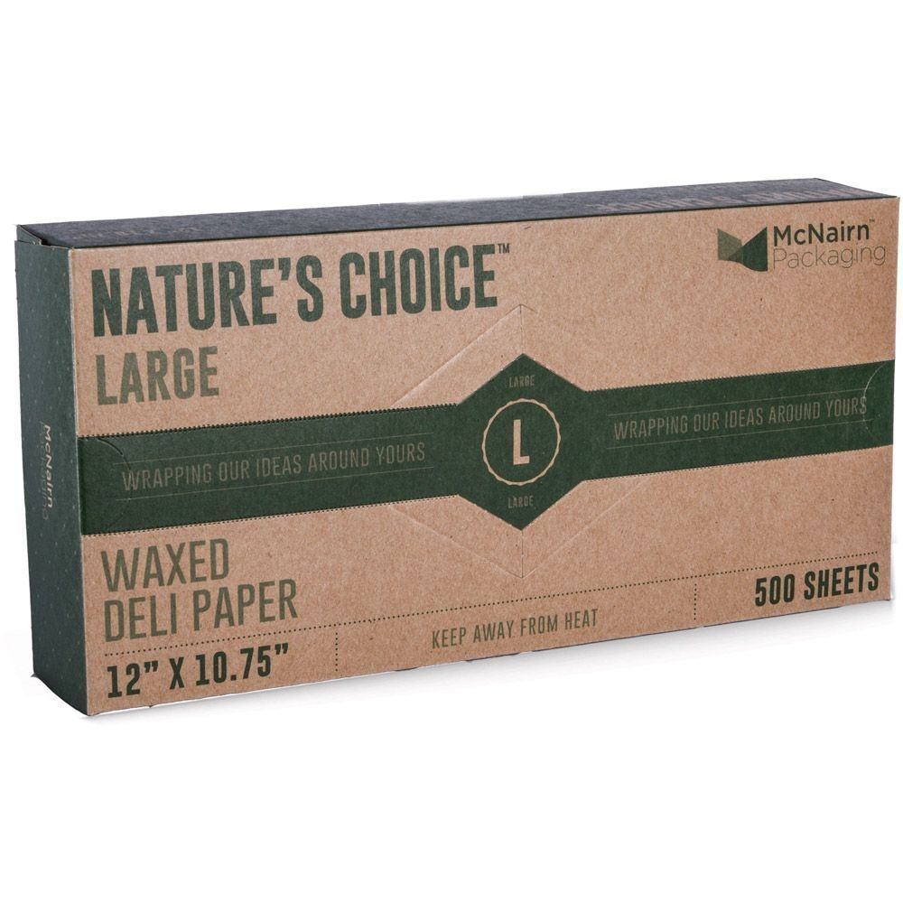 McNairn Nature's Choice Large Kraft Interfolded Deli Sheets, 12 inch X 10.75 feet -- 6000 per case