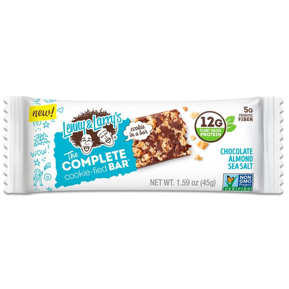 Lenny and Larrys Chocolate Almond Sea Salt The Complete Cookiefied Bar, 1.59 Ounce - 9 per pack -- 12 packs per case