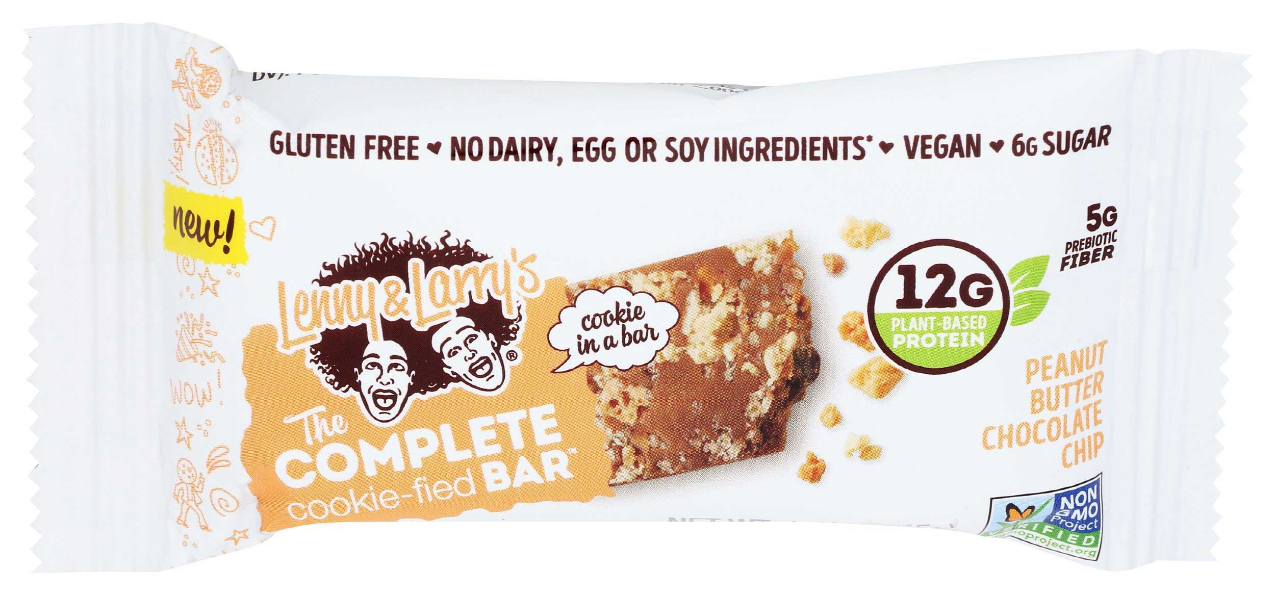 Lenny and Larrys Peanut Butter Chocolate Chip The Complete Cookie-Fied Bar, 1.59 Ounce -- 9 per case